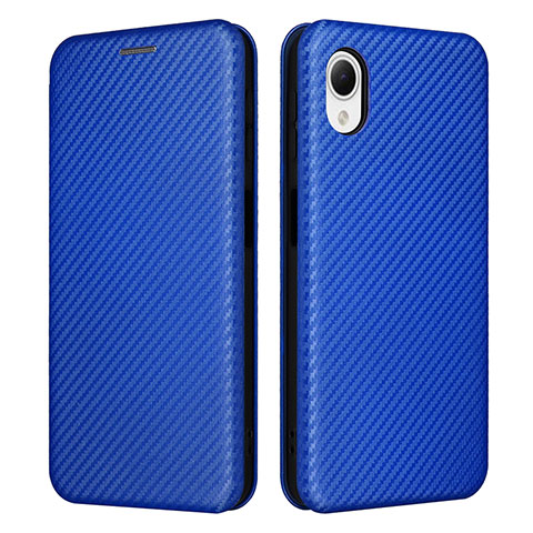 Funda de Cuero Cartera con Soporte Carcasa L04Z para Samsung Galaxy A23 5G SC-56C Azul