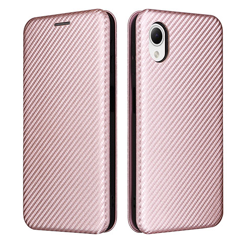 Funda de Cuero Cartera con Soporte Carcasa L04Z para Samsung Galaxy A23 5G SC-56C Oro Rosa