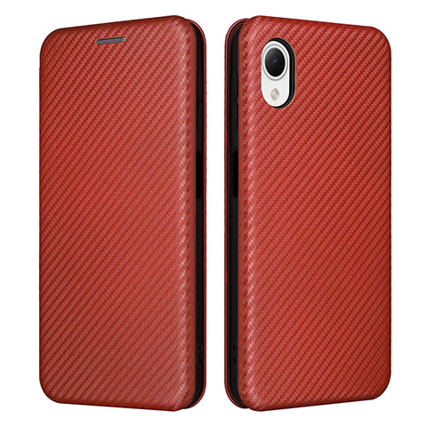 Funda de Cuero Cartera con Soporte Carcasa L04Z para Samsung Galaxy A23e 5G Marron