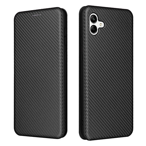 Funda de Cuero Cartera con Soporte Carcasa L04Z para Samsung Galaxy M04 Negro