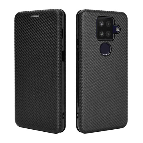 Funda de Cuero Cartera con Soporte Carcasa L04Z para Sharp Aquos Sense4 Plus Negro