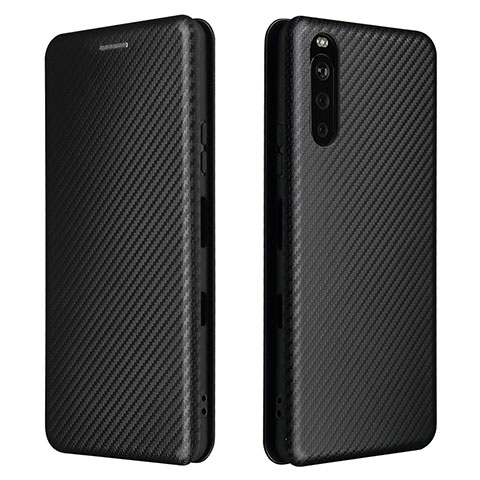 Funda de Cuero Cartera con Soporte Carcasa L04Z para Sony Xperia 10 III Lite Negro