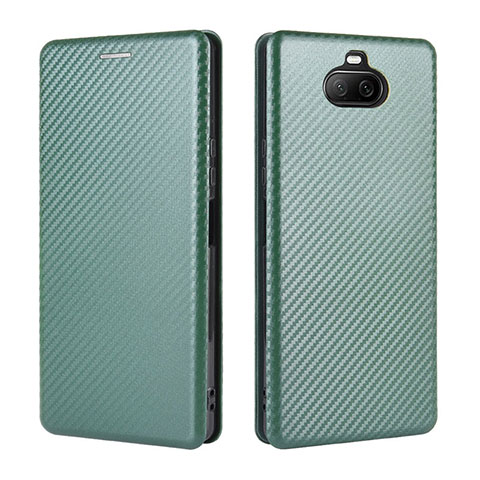 Funda de Cuero Cartera con Soporte Carcasa L04Z para Sony Xperia 8 Verde