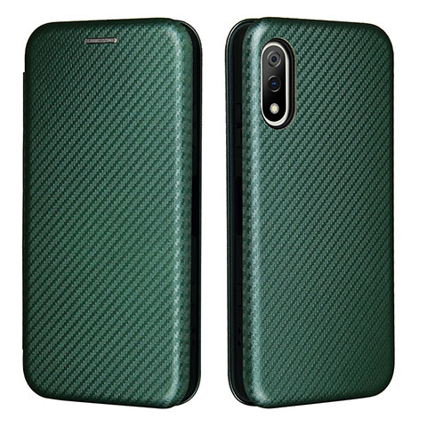 Funda de Cuero Cartera con Soporte Carcasa L04Z para Sony Xperia Ace II SO-41B Verde