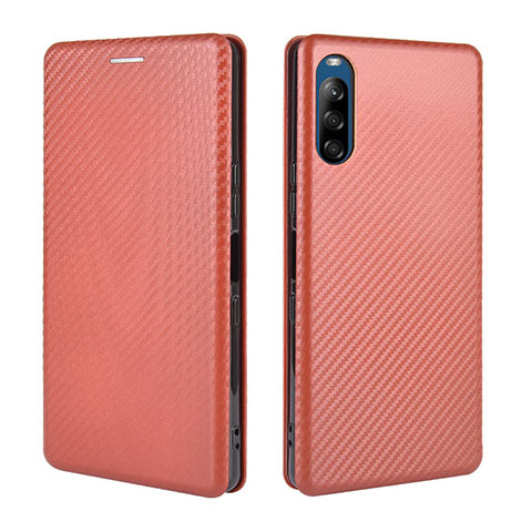 Funda de Cuero Cartera con Soporte Carcasa L04Z para Sony Xperia L4 Marron