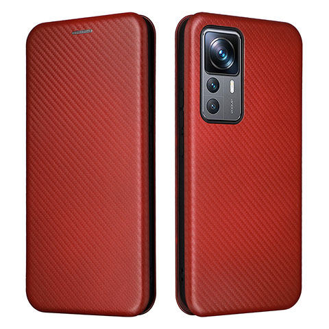 Funda de Cuero Cartera con Soporte Carcasa L04Z para Xiaomi Mi 12T Pro 5G Marron