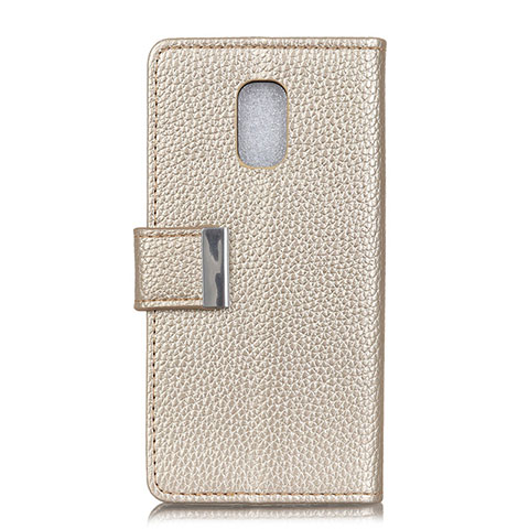 Funda de Cuero Cartera con Soporte Carcasa L05 para Asus ZenFone V Live Oro