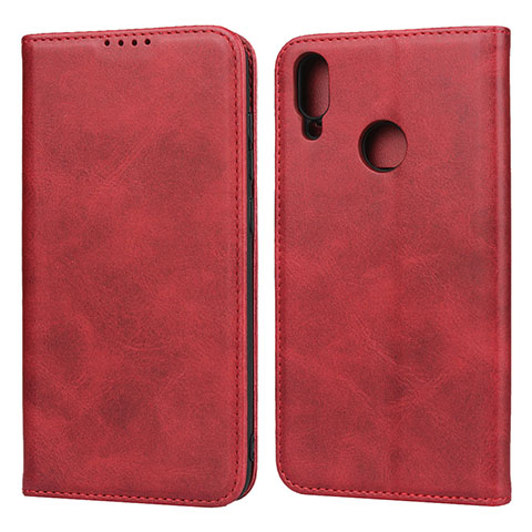 Funda de Cuero Cartera con Soporte Carcasa L05 para Huawei Enjoy 9 Rojo