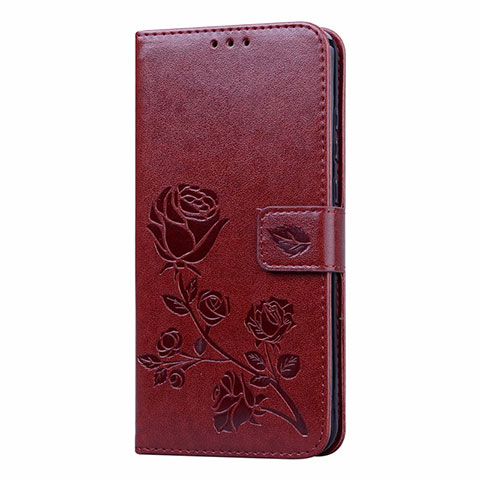 Funda de Cuero Cartera con Soporte Carcasa L05 para Huawei Honor 9A Marron