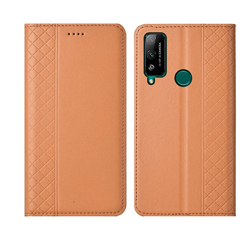 Funda de Cuero Cartera con Soporte Carcasa L05 para Huawei Honor Play4T Naranja