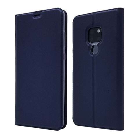 Funda de Cuero Cartera con Soporte Carcasa L05 para Huawei Mate 20 Azul