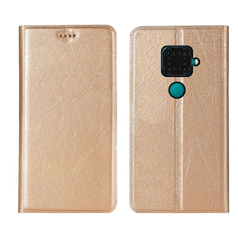 Funda de Cuero Cartera con Soporte Carcasa L05 para Huawei Mate 30 Lite Oro