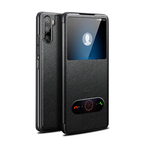 Funda de Cuero Cartera con Soporte Carcasa L05 para Huawei Mate 40 Lite 5G Negro