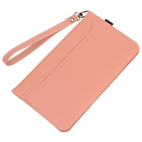 Funda de Cuero Cartera con Soporte Carcasa L05 para Huawei MatePad 10.4 Rosa