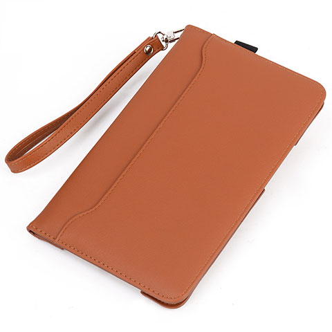 Funda de Cuero Cartera con Soporte Carcasa L05 para Huawei MatePad Naranja