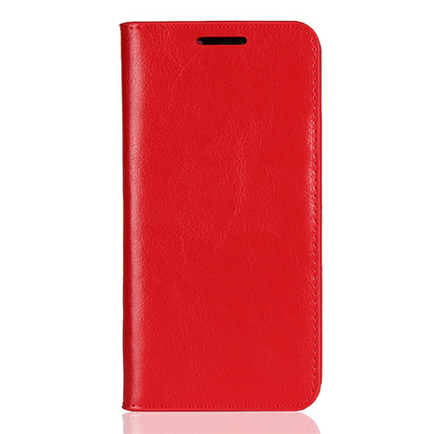 Funda de Cuero Cartera con Soporte Carcasa L05 para Huawei Nova 3e Rojo