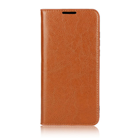 Funda de Cuero Cartera con Soporte Carcasa L05 para Huawei Nova 4e Naranja