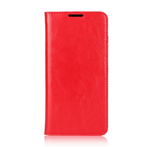 Funda de Cuero Cartera con Soporte Carcasa L05 para Huawei Nova 4e Rojo