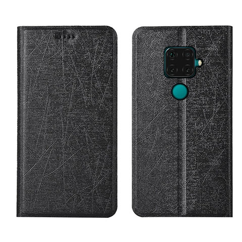 Funda de Cuero Cartera con Soporte Carcasa L05 para Huawei Nova 5z Negro