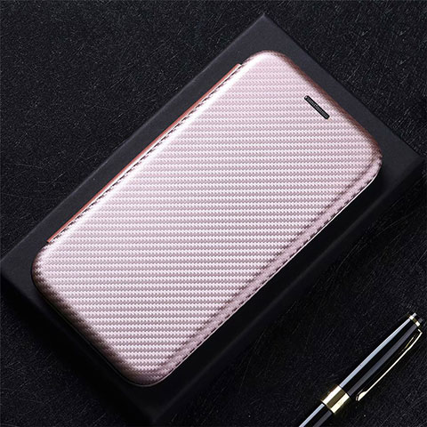 Funda de Cuero Cartera con Soporte Carcasa L05 para Huawei Nova 8 5G Oro Rosa