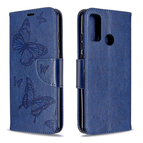 Funda de Cuero Cartera con Soporte Carcasa L05 para Huawei Nova Lite 3 Plus Azul