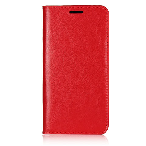 Funda de Cuero Cartera con Soporte Carcasa L05 para Huawei P20 Rojo