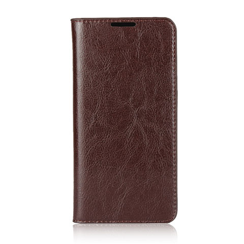 Funda de Cuero Cartera con Soporte Carcasa L05 para Huawei P30 Lite Marron