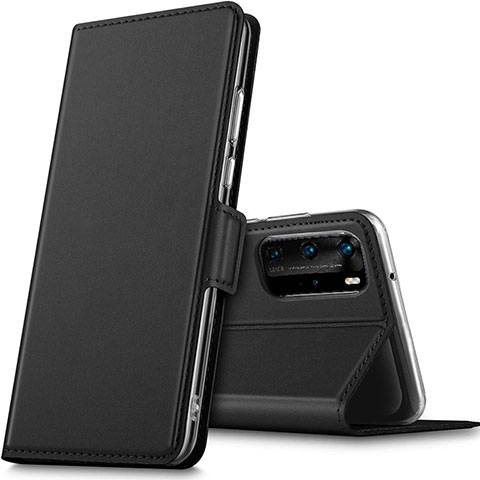 Funda de Cuero Cartera con Soporte Carcasa L05 para Huawei P40 Pro Negro