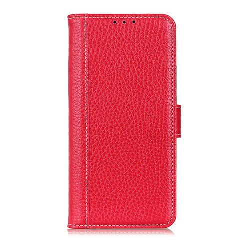 Funda de Cuero Cartera con Soporte Carcasa L05 para Oppo Find X2 Pro Rojo