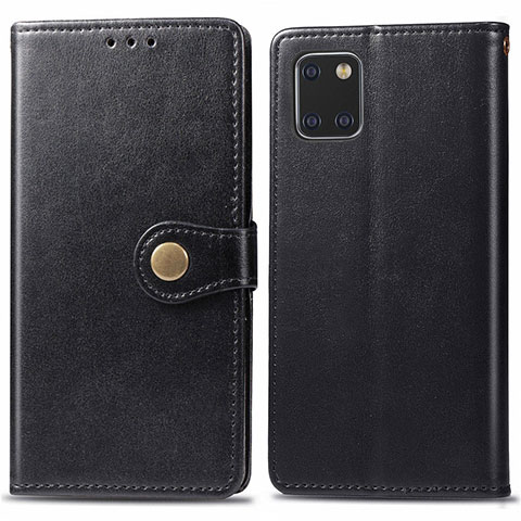 Funda de Cuero Cartera con Soporte Carcasa L05 para Samsung Galaxy Note 10 Lite Negro