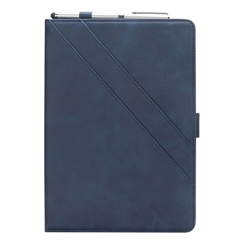 Funda de Cuero Cartera con Soporte Carcasa L05 para Samsung Galaxy Tab S6 Lite 4G 10.4 SM-P615 Azul