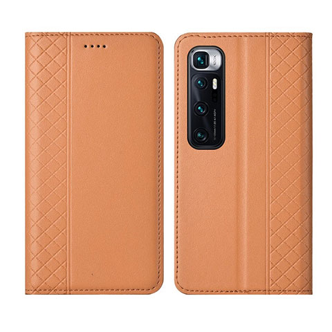 Funda de Cuero Cartera con Soporte Carcasa L05 para Xiaomi Mi 10 Ultra Naranja