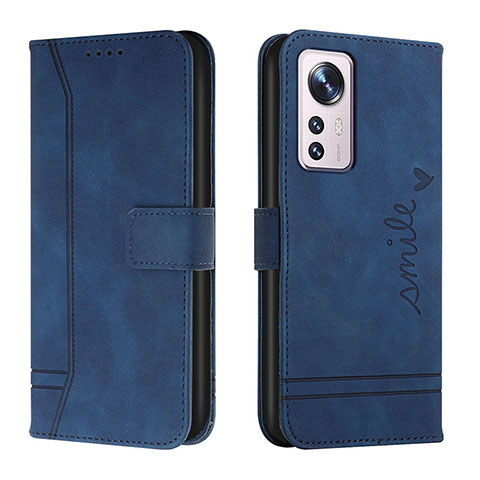 Funda de Cuero Cartera con Soporte Carcasa L05 para Xiaomi Mi 12S 5G Azul