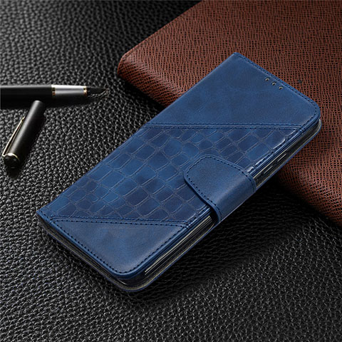 Funda de Cuero Cartera con Soporte Carcasa L05 para Xiaomi Redmi 10A 4G Azul