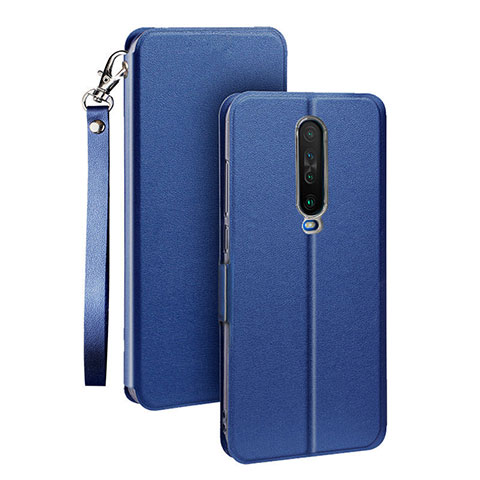 Funda de Cuero Cartera con Soporte Carcasa L05 para Xiaomi Redmi K30 5G Azul