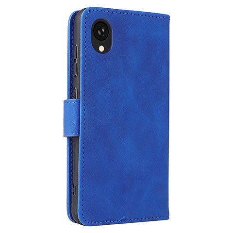 Funda de Cuero Cartera con Soporte Carcasa L05Z para Samsung Galaxy A22 5G SC-56B Azul