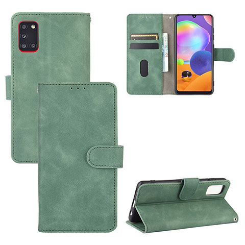 Funda de Cuero Cartera con Soporte Carcasa L05Z para Samsung Galaxy A31 Verde