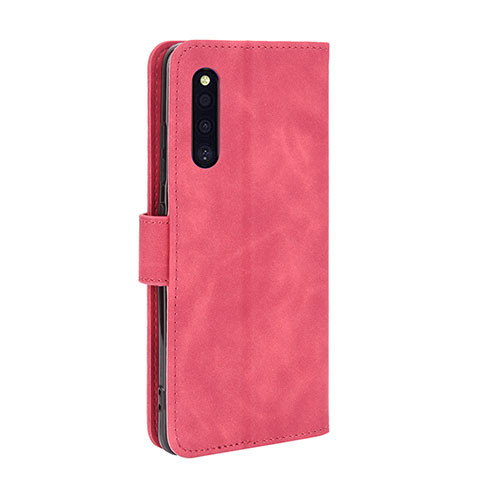 Funda de Cuero Cartera con Soporte Carcasa L05Z para Samsung Galaxy A41 SC-41A Rosa Roja