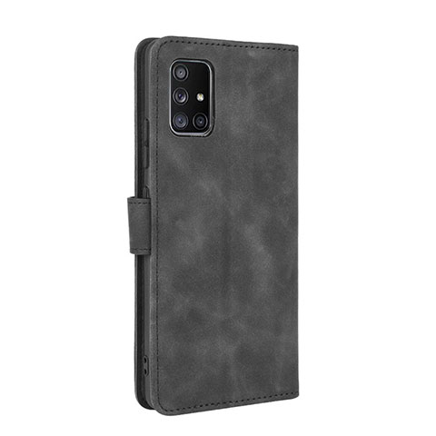 Funda de Cuero Cartera con Soporte Carcasa L05Z para Samsung Galaxy A71 4G A715 Negro