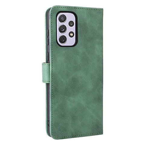 Funda de Cuero Cartera con Soporte Carcasa L05Z para Samsung Galaxy A73 5G Verde