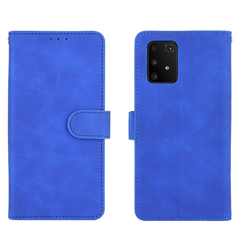 Funda de Cuero Cartera con Soporte Carcasa L05Z para Samsung Galaxy A91 Azul