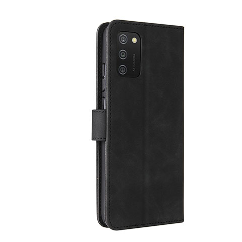 Funda de Cuero Cartera con Soporte Carcasa L05Z para Samsung Galaxy F02S SM-E025F Negro