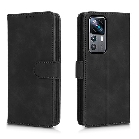 Funda de Cuero Cartera con Soporte Carcasa L05Z para Xiaomi Mi 12T 5G Negro