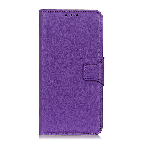 Funda de Cuero Cartera con Soporte Carcasa L06 para Huawei Honor 30S Morado