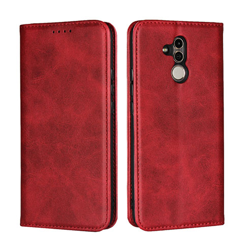 Funda de Cuero Cartera con Soporte Carcasa L06 para Huawei Mate 20 Lite Rojo