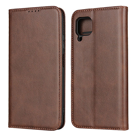 Funda de Cuero Cartera con Soporte Carcasa L06 para Huawei Nova 7i Marron