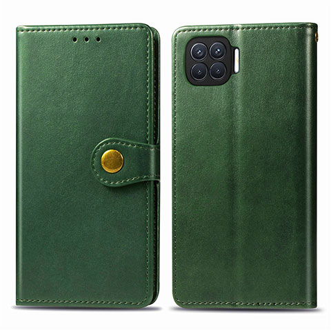 Funda de Cuero Cartera con Soporte Carcasa L06 para Oppo A93 Verde