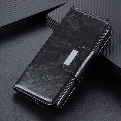 Funda de Cuero Cartera con Soporte Carcasa L06 para Oppo Reno5 Pro+ Plus 5G Negro