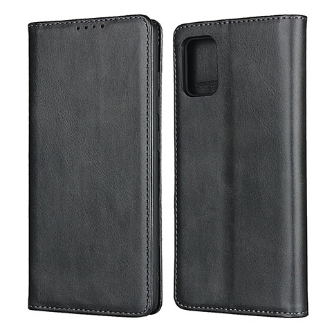 Funda de Cuero Cartera con Soporte Carcasa L06 para Samsung Galaxy A71 4G A715 Negro