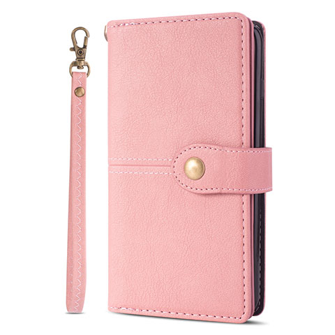 Funda de Cuero Cartera con Soporte Carcasa L06 para Samsung Galaxy S20 Plus Oro Rosa